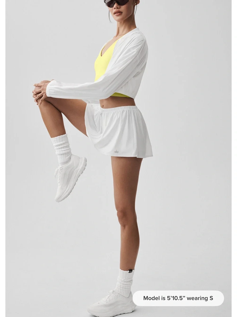 Alo white skirt